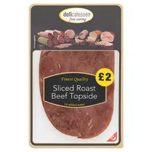 Delicatessen Fine Eating Sliced Roast Beef Topside 70g